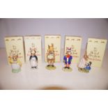 Collection of 5 Royal Doulton Bunnykins