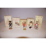 Collection of 5 Royal Doulton Bunnykins