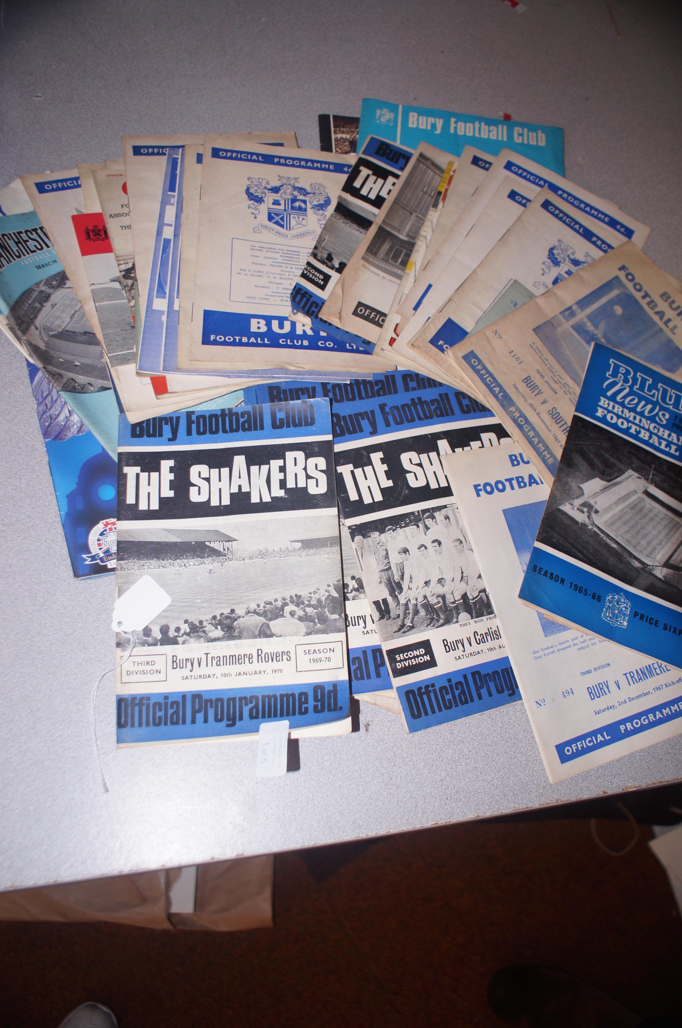 Collection of Football Programmes from 60s & 70s -