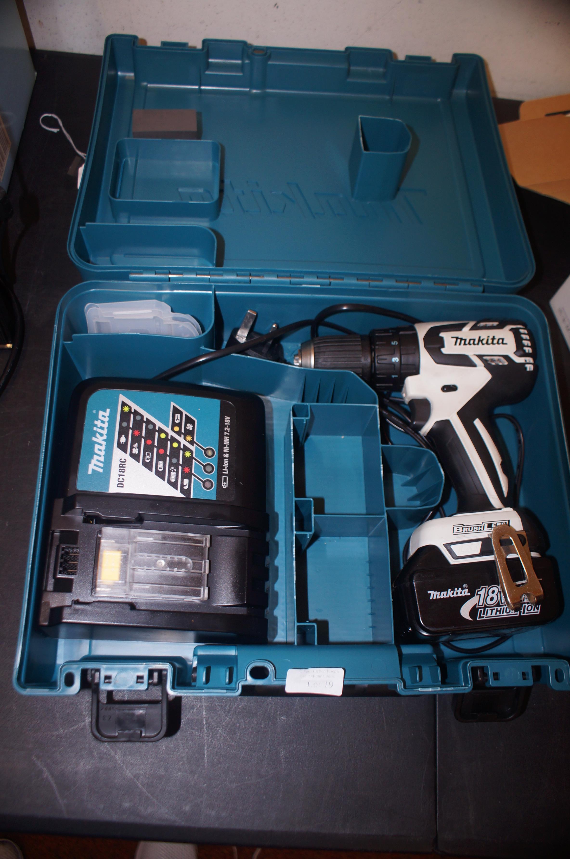 Makita Brushless 18 Volt Cordless Drill in very go