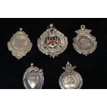 Collection of 5 Silver Fobs