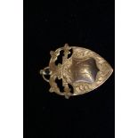 9ct Gold Fob Dated 1928. Weight 4.6g