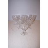 Collection of 6 good quality Crystal Wine Glasses