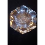 Silver Hallmarked Presentation Dish. Weight 129g.