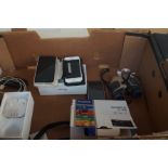Box to include 3 Iphones, Olympus D-700 Camera and
