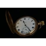 Gold Plated Limit Pocket Watch Full Hunter