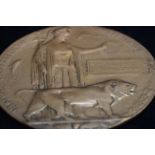 Bronze Memorial Penny - James Conoran ? (Name Rubb