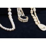 Collection of Bone and Ivory Jewellery