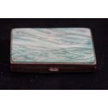 Silver Framed Hallmarked Cigarette Case (Plastic B