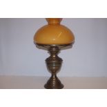 Early 20th Century Oil Lamp with Shade and Chimney