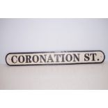 Cast Iron Coronation Street Sign - 58cm