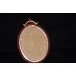 9ct Rose Gold Photograph Pendant - 5cm