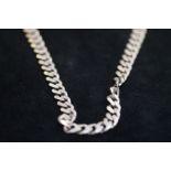 Gents Silver Curb Chain, 67g