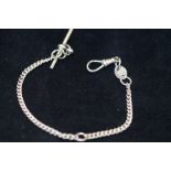 Silver half Albert chain