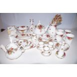 Collection of Royal Albert Country Rose Pottery (