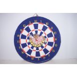 Bullseye Dart Board with Darts (Unused)