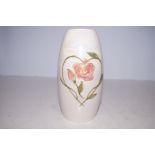 Anita Harris Red Rose vase, signed in gold