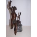 Classical Bronze Figure (Snapped off at leg)