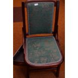 Edwardian Low Chair with Swingout Drawer