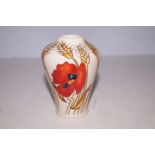 Moorcroft harvest poppy vase