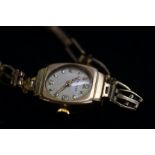 9ct Gold Ladies Cocktail Watch Helvetia, 11.5g