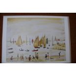 L.S.Lowery Print 'Yachts 1959' - 50 cm x 70 cm (Un