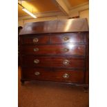 Large Georgian 5 Drawer Writing Bureau - 118 High