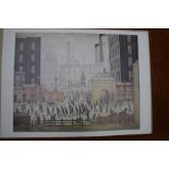 L.S.Lowry Print 'Coming from the Mill 1930'