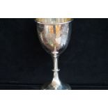 Silver Goblet with Full Birmingham Hallmarks and V