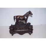 Bronze horse ink well