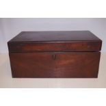 Victorian Mahogany Writing Slope with Side Drawer