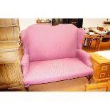 Twin Settee High Winged Back