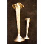 Two Silver Stem Vases (Loaded)