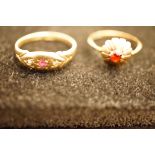 2 9ct Gold Dress Rings