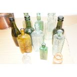 Collection of Antique Bottles to include Poison Bo