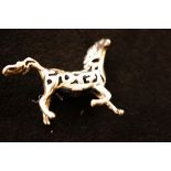 Sterling Silver Horse Pin Cushion