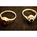 2 9ct Gold Dress Rings