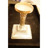 Silver Wide Candlestick, Not loaded but with woode