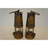 Two Eccles Miners Lamps