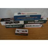 A Collection of Boxed Eddie Stobart Trucks and Two