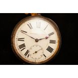 Gents Silver Pocket Watch Chronometer Lever