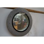 Aluminum Mirror with Integral Lights - 51cm dia