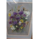 Susette Morrison Watercolour 'Wild Flowers and Gra