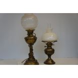 Two Oil Lamps (One Converted)