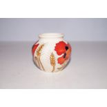 Moorcroft Harvest poppy vase 8cm