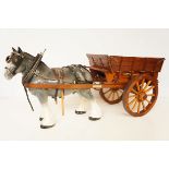 Malba Ware Horse and Cart - 62cm W