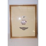 Bentley framed car badges