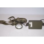 Army headlight and battery pack