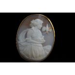 Early 20th century Cameo Brooch set in 9ct Gold -