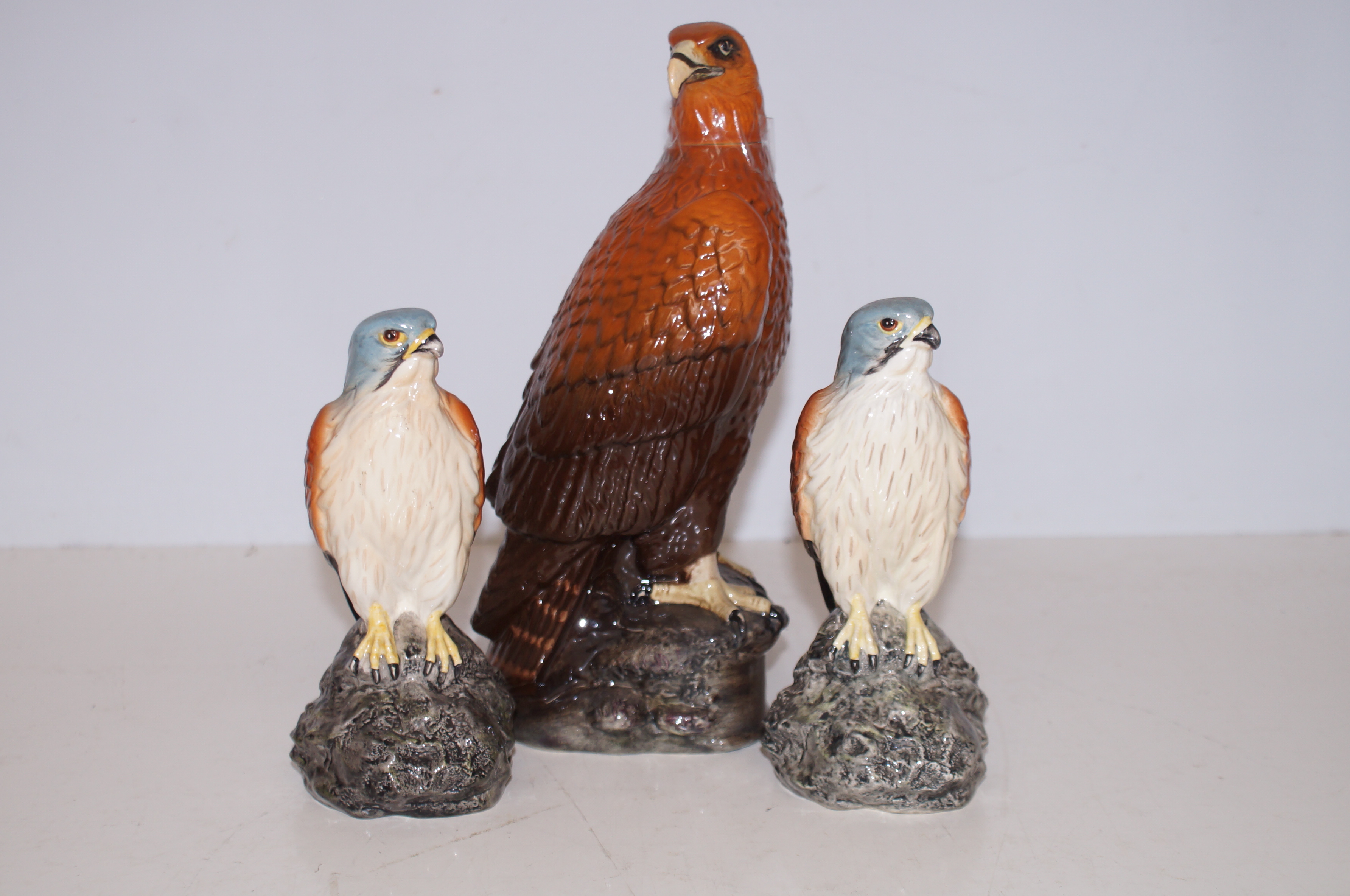 Beswick Golden Eagle Decanter together with Two Be